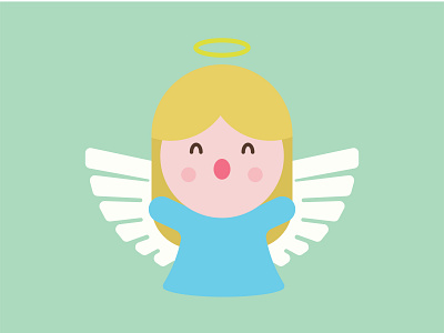 Christmas Angel christmas angel graphic design illustration vector