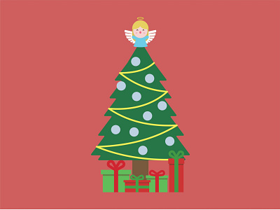 O Christmas tree christmas tree graphic design illustration vector