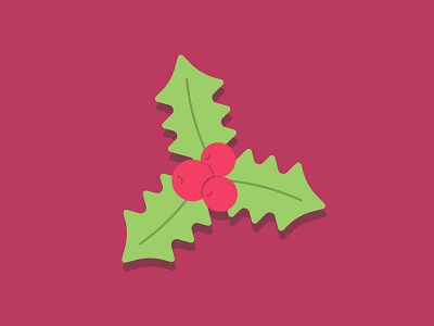 Fa la la la la, la la la la graphic design holiday season illustration mistletoe vector