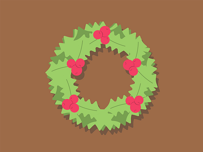 Its beginning to look a lot like Christmas deck the halls graphic design holiday season vector wreath