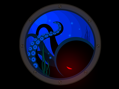 Underworld blue mysterious ocean octopus submarine ui underworld