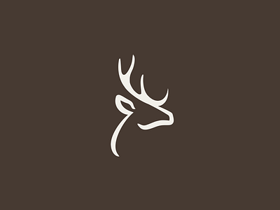 Deer head deer minimalistic sophisticated