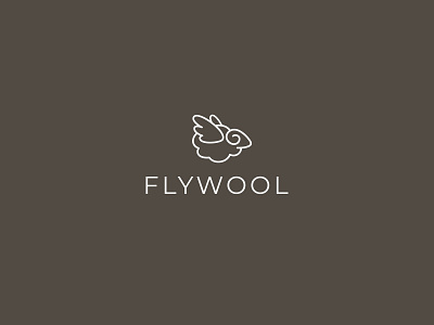 Flywool elegant logo logodesign minimalistic sheep sophisticated