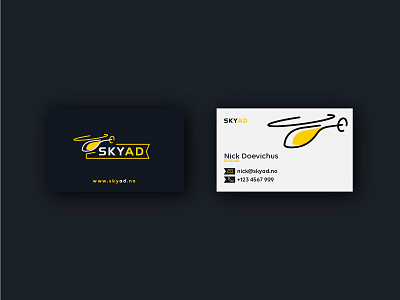 Skyad Business Cards ad advertisement air bcard business cards drone fly sky stationery