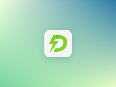 Dcoin green energy crypto coin crypto cryptocyrency currency flat green icon logo ui ux