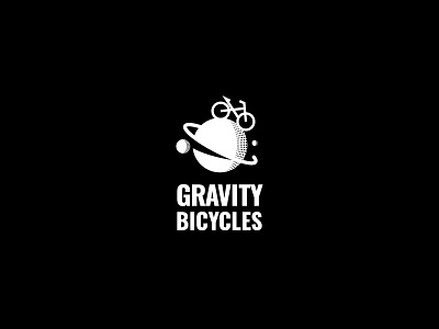Bicycle Shop Logo bicycle force gravity logomark scifi shop space stellar