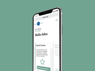 General Optical Council: Web Design brand guidelines branding website design