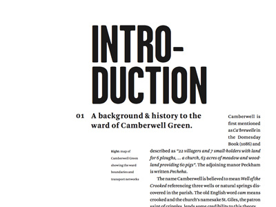Typographic layout arnhem book design garage gothic print typography