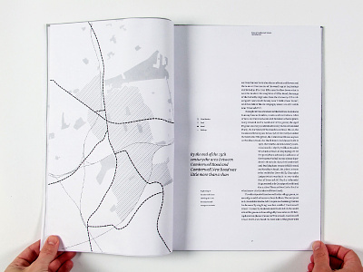 Dummy Spread book design map print typography