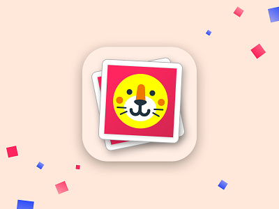 Tiger – "Memo – Double Trouble" App Icon animal brain cards lion memory remember tiger