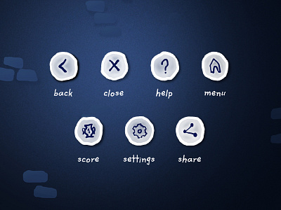 Spooky Boo – Icons / buttons android button buttons game halloween help icon icons ios score settings share