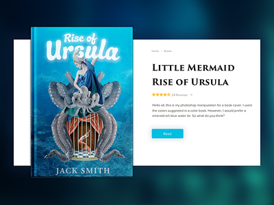 Rise Of Ursula book card book cage card fairy little mermaid ocean octopus tale ursula