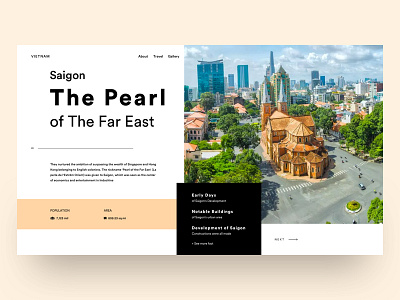 UI practice - Saigon landing page