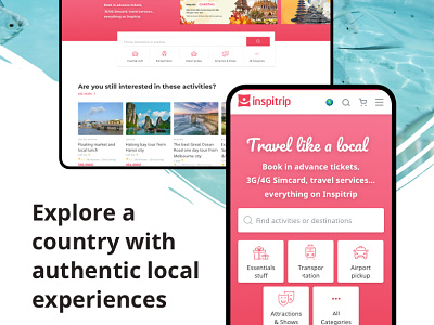 Inspitrip - Travel services booking platform booking platform responsive travel vietnam website