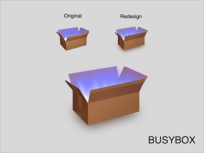 BusyBox logo redesign app box branding busy design icon illustration illustrator logo remake