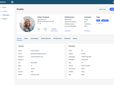 Profile UI