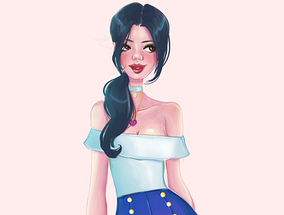 Carla design fashion procreate