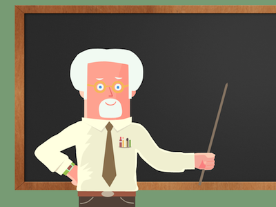 Professor animation illustration professor school vector