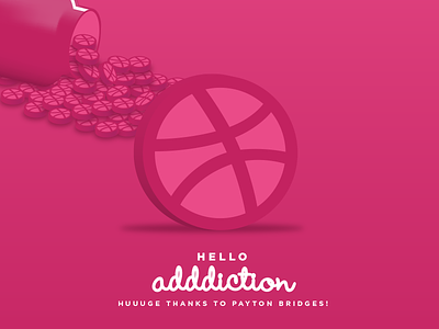 Hello to My New Adddiction basketball concept debut dribbble free throw thanks