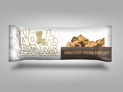 NOLA Bars - New Orleans Inspired Granola Bars granola bars illustration new orleans product packaging