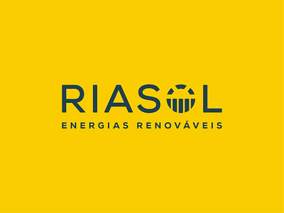 Riasol • Branding battery brand brand design brand identity branding design energy icon logo logo design logodesign logotype solar solar energy sun sunset