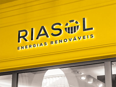 Riasol • Branding battery brand brand design brand identity branding design energy icon logo logo design logodesign logotype solar solar energy sun sunset