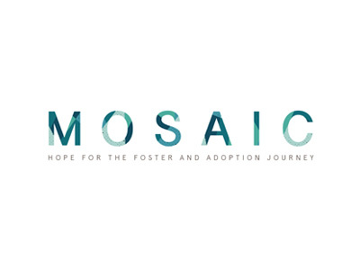 Mosaic Conference Logo blue brand branding logo logo design mosaic non profit sans serif