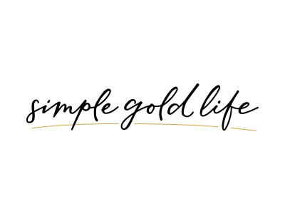 Simplegoldlife Logo branding design graphic design hand lettered logo