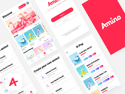 Amino App Redesign by MORED for DCU on Dribbble