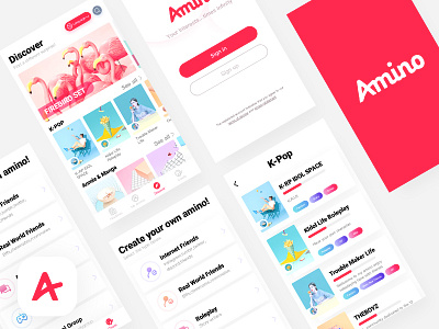 Amino App Redesign 11 amino app concise ios lightweight redesign