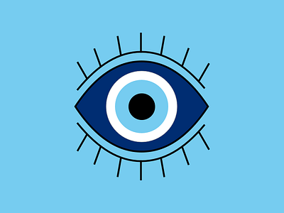 Evil Eye 100daysofillustration 100daysproject creativemornings eye illustration the100dayproject