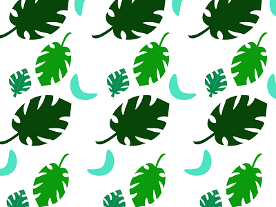 Monstera Print 100daysofcmbos 100daysofillustration 100daysproject creativemornings illustration monstera patterns plant