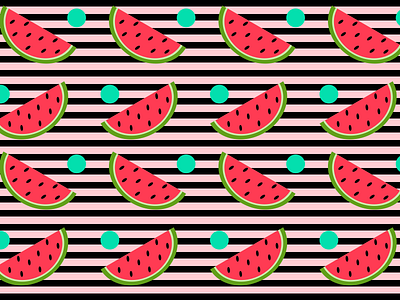 Watermelon Season 100daysofcmbos 100daysofillustration 100daysproject illustration pattern design patterns picnic summer summertime watermelon