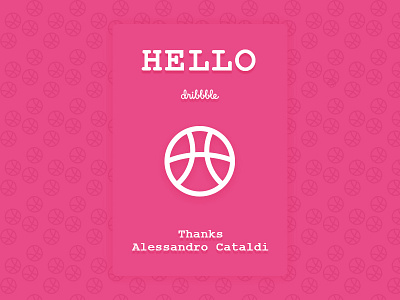 Hello Dribbble ！