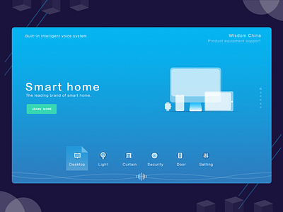 Smart home design ui