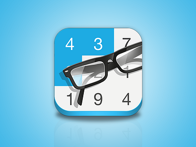 Inclusion for iPhone blue first shot glasses icon inclusion ios ios icon iphone mashnumbers numbers