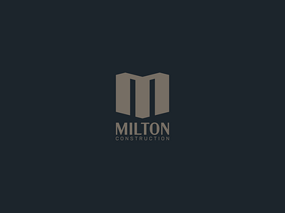 Milton Construction Logo branding design graphic design logo