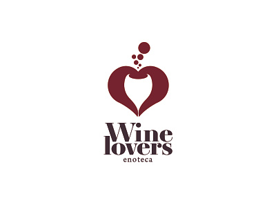 Wine lovers Logo branding design graphic design logo