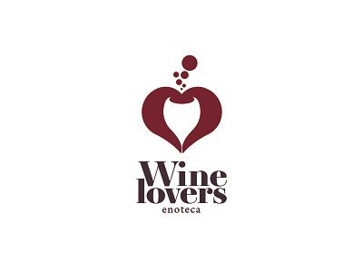 Wine lovers Logo branding design graphic design logo