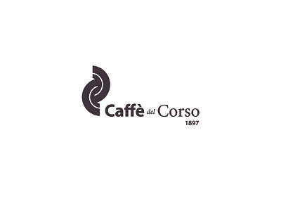 Logo "Caffè del Corso" branding graphic design logo