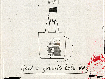 Tote X-Ray design social texture