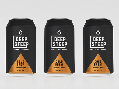 Deep Steep Coffee Co. branding coffee logo identity