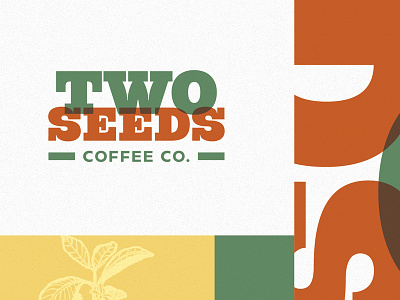 Two Seeds Coffee Co. branding coffee logo identity