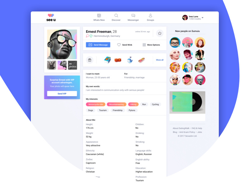 Dating Service - acid fill by Dmytro Drapey on Dribbble