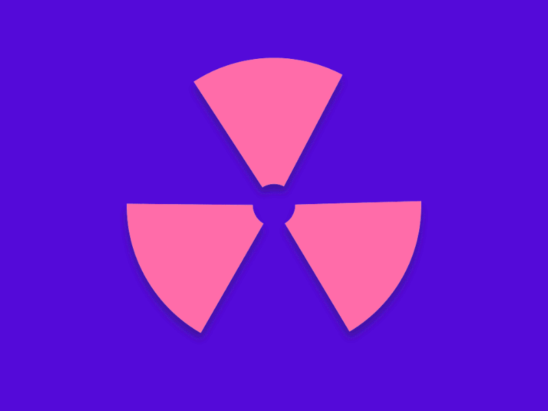 Radiation Animation affter animation blue effects gif loader logo pink principle purple