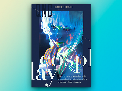 Magazine Cover Concept – Blue