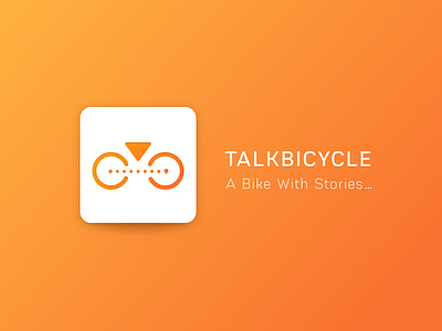 Talk bicycle app bicycle icon
