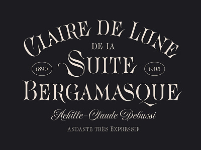 Claire de Lune branding design elegant font graceful identity logo luxury serif font typeface typography vintage