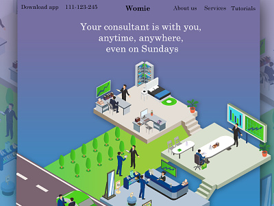 24/7 - Anywhere, everywhere bank app finance app illustration mobile app popular website technology app uiux web website website design women