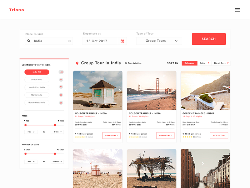 Travel Website photoshop interaction ux ui travel simple user interface adventure tourism website minimal